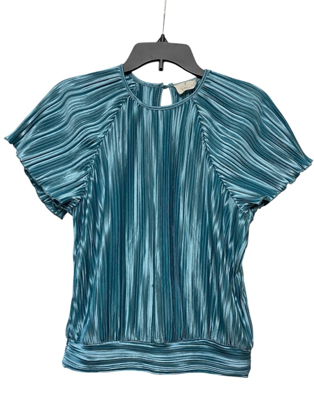 Ember Pleated Shimmer Mermaid Blouse L fits like M
